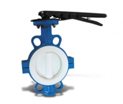 P.T.F.E Wafer Butterfly Valve